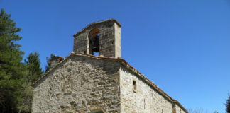 La chiesa di Santa Maria in Pantano a Montegallo prima del terremoto