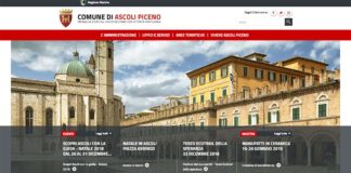 La home page del nuovo sito internet del Comune di Ascoli Piceno