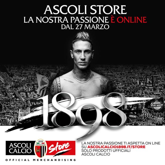 La pubblicità del nuovo Ascoli Store on line